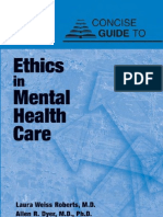 Concise Guide To Ethics in Mental Health Care