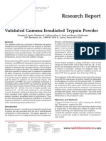 SAFC Biosciences Research Report - Validated Gamma Irradiated Trypsin Powder