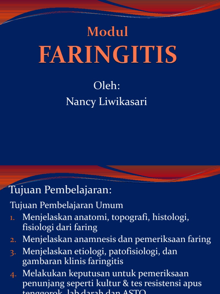 Panduan Lengkap Faringitis dan Terapi | PDF