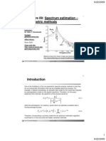 Parametric Spectrum Estimation