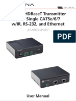 Atlona AT-HDTX RSNET HDBaseT HDMI Transmitter Over Single Category Cable Manual