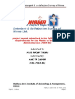 18888556 Project Report on Deterjent by Arvind Yadav