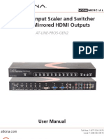 Atlona AT-LINE-PRO5-GEN2 11 Input Scaler and Swithcer With Dual Mirrored HDMI Outputs - Manual