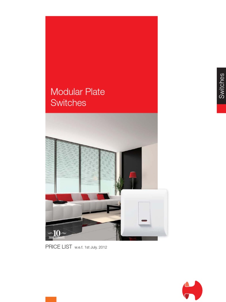 Havells Modular Plate Switches PDF Equipment