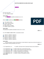 VERBO Y ADJETIVO - PREGUNTAS RESUELTAS DE LENGUAJE