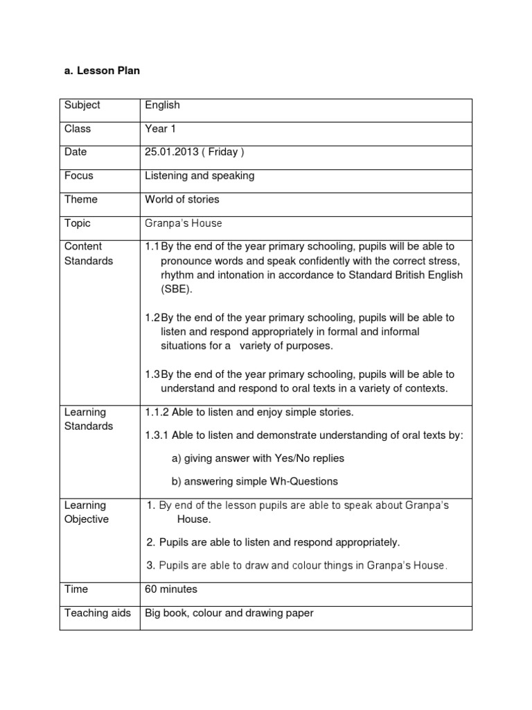 assignment expert lesson plan