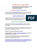 Cura para La Diabetes Tipo 2 - Consejos Sencillos