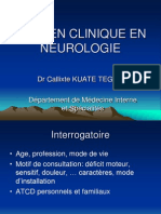 Examen Clinique en Neurologie