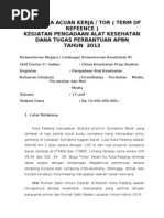 Proposal Pengadaan Alat Kesehatan