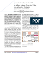 Development of Data Leakage Detection Using Data Allocation Strategies