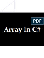 Array Tutorial C# .net 