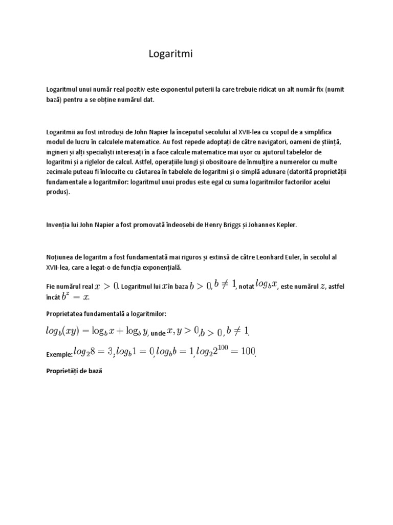 Logaritmi | PDF