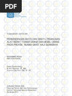 Download Perbandingan Biaya Dan Waktu Pemakaian Alat Berat Tower Crane Dan Mobil Crane Pada Proyek Rumah Sakit Haji Surabaya by Chandra Harajuku St SN127000479 doc pdf