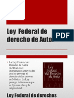 Ley Federal de Derecho de Autor