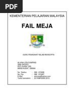 Fail Meja Guru Penasihat Kelab Seni Taman