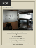 Article 1 -Corporate Liability in Cyber Space – UAE Perspective
