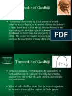 Gandhian Philosophy of Trusteeship
