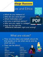 Values and Ethics
