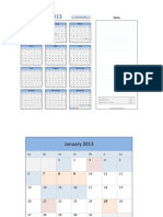 2013 Calendar With Event Planner v2