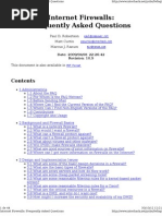 Internet Firewalls: Frequently Asked Questions: Paul D. Robertson Matt Curtin Marcus J. Ranum