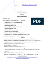 11th Maths Sample Paper