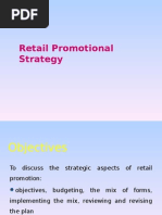 Retail Promotional Strategy