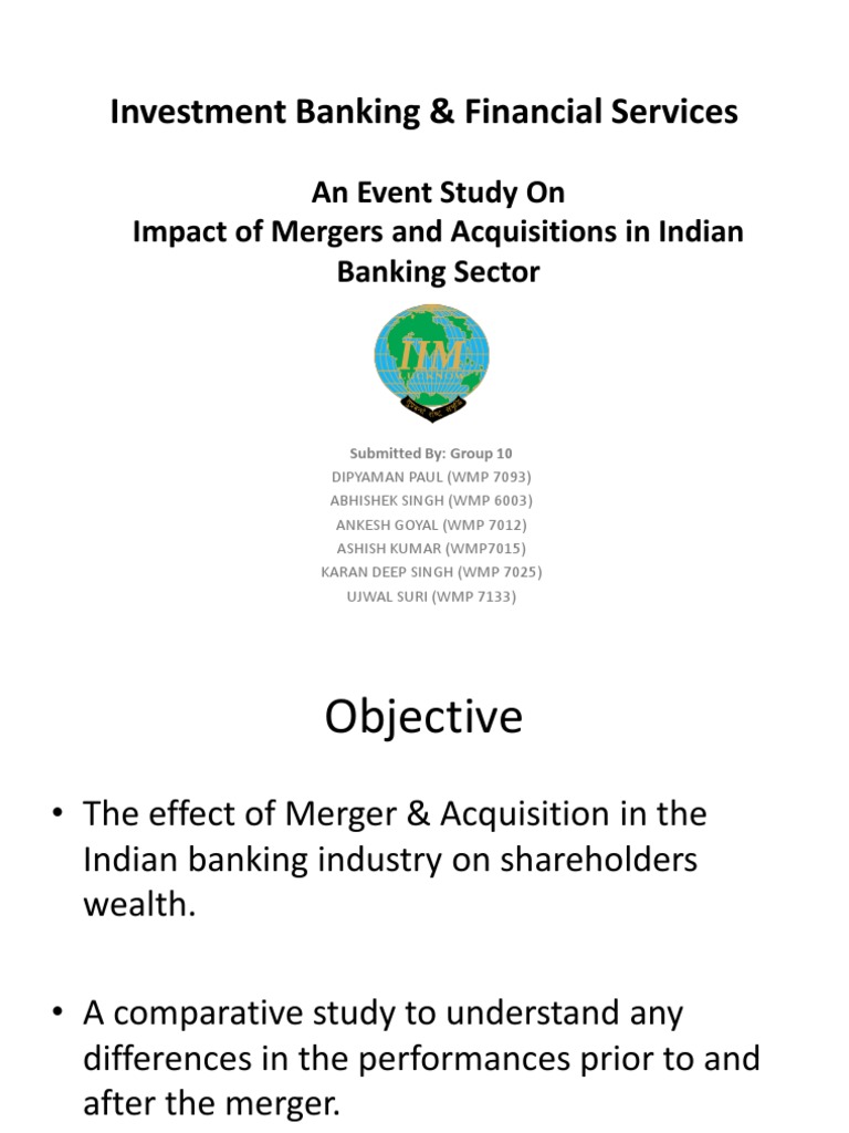 M&A Impact on Indian Banking Sector | PDF | Mergers And Acquisitions ...