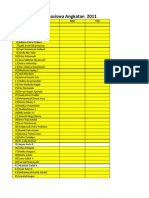 Absensi Mahasiswa Angkatan 2011: No Nama NIM TTD