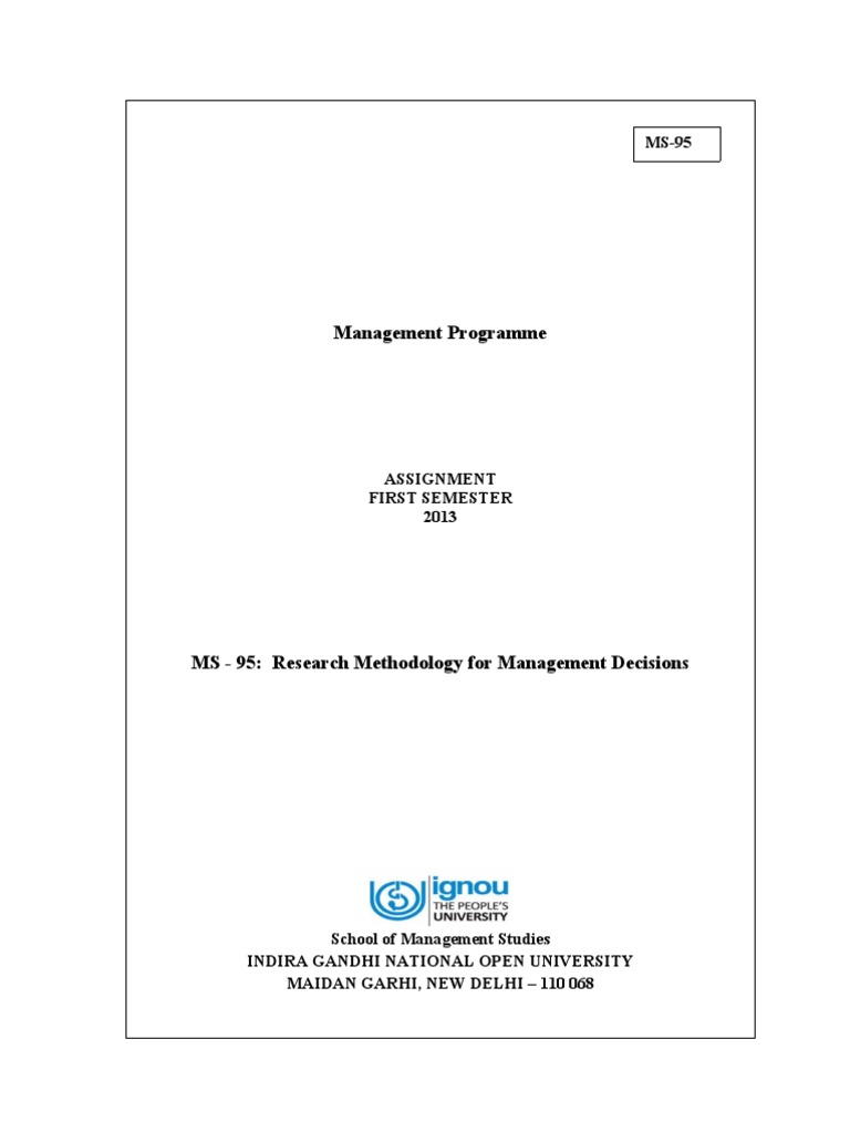 Research Methodology Assignment Guide | PDF
