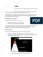 Rates of Reaction