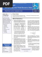 RERL Fact Sheet 6 Wind Resource Interpretation