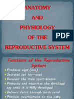 Anatomy and Physiology of the Reproductive System