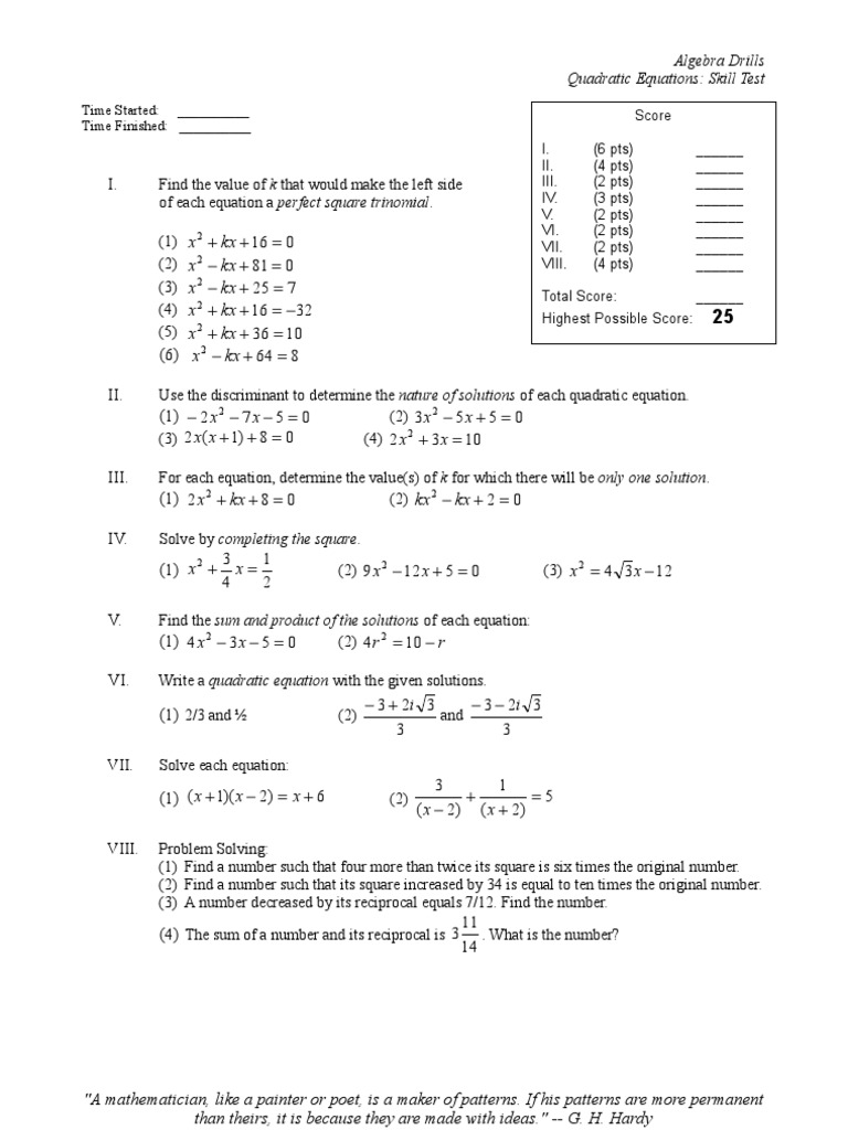 21 Feb - Quiz | PDF | Numbers | Equations