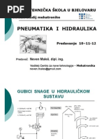 Pneumatika I Hidraulika Predavanje 10-11-12