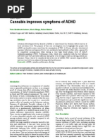 Cannabis Improves Adhd