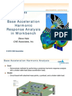 Base Acceleration H I Harmonic Response Analysis in Workbench