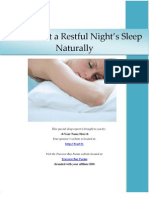 How to Get a Restful Night Sleep