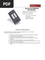 Download Uputstvo za Beninca T0GO2WV_2 by AVS electronic SN127046528 doc pdf