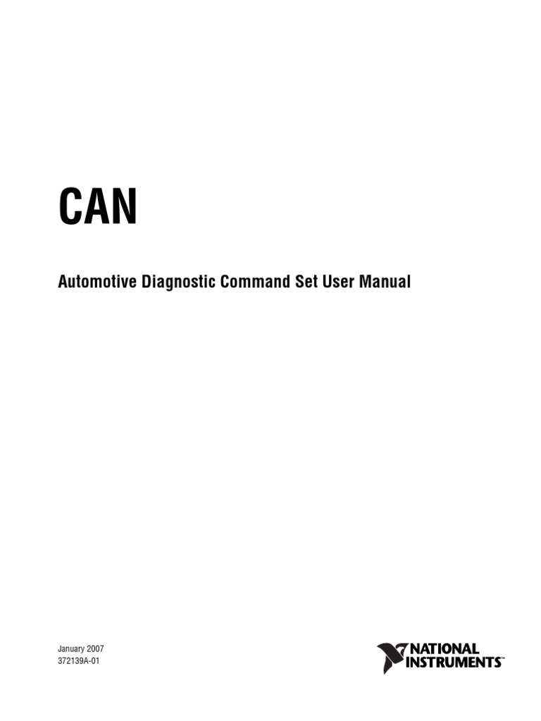 NI Automotive Diagnostic Command Set User Manual Download Free PDF Computer Engineering