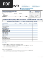 ISAGENIX Measurment and Weight Tracker