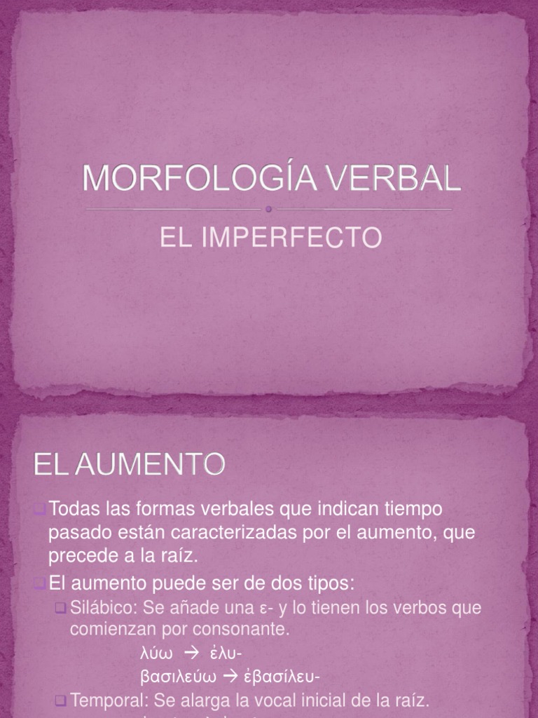 Pretérito Imperfecto | PDF