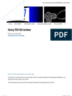 Sony RX100 Review - PDF