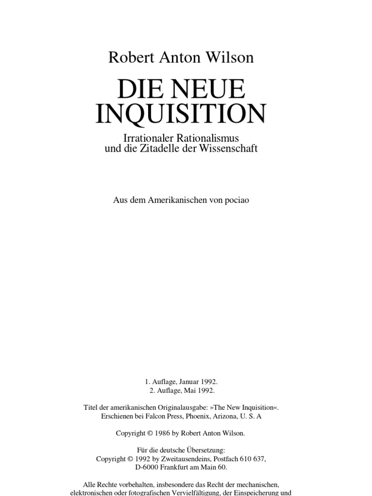 34456201 Wilson Robert Anton Die Neue Inquisition 34456201 Wilson Robert Anton Die Neue Inquisition