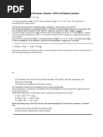 AP Chemistry 1994 Free Response