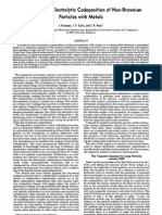 Analysis of the Electrolytic Codeposition of Non-Brownian P