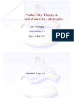 Basic Probability Theory and Randomised Allocation Strategies