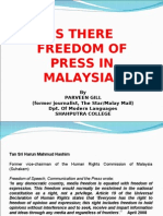 Is There Freedom of Press in Malaysia