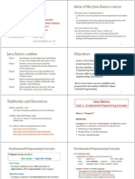 Lecture 1 - Programming Concepts, Intro To Java Apps, Data Types, Input, Output PDF