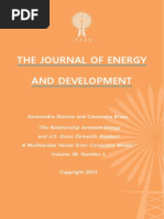 Download The Relationship between Energy and US GDP A Multivariate Vector Error-Correction Model by Amarendra Sharma and Cassondra Bruce by The International Research Center for Energy and Economic Development ICEED SN127076376 doc pdf