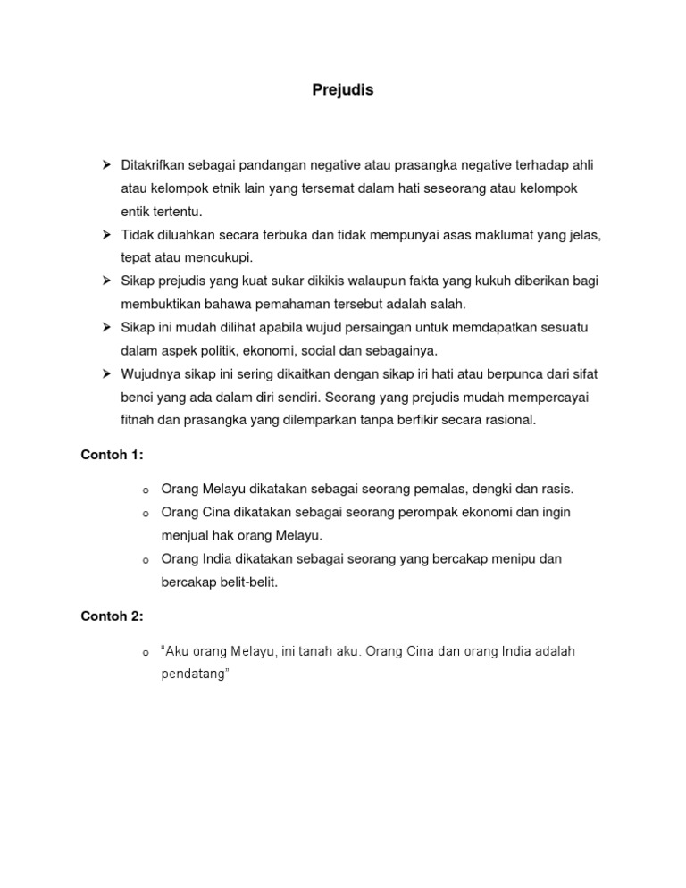 Prejudis (Hubungan Etnik)  PDF